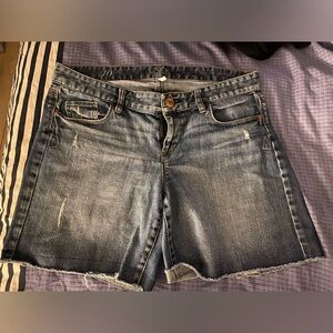 LOFT Blue Jean Shorts